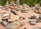 Buddha Beach Rock Cairns