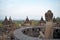 Buddha in Borobudur Temple on Java island