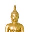 Buddha and bronze buddha image on white background. clipping path