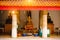 Buddha in Buddhist Church part at Wat Benchamabophit temple in Bangkok ,Thailand