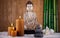 Buddha in Conceptual zen, vivid colors, natural tone