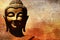 Buddha face background