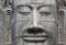Buddha Face Portrait Ancient Khmer Sculpture Sangke Buddhist Temple Battambang Cambodia