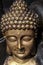 Buddha face statue wall background