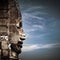 Buddha faces of Bayon temple at Angkor Wat. Cambodia