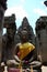 Buddha god statue of Prasat Bayon Castle or Jayagiri Brahma Temple for cambodian people and foreign travelers travel visit and