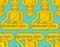 Buddha golden statue pattern. Meditation and enlightenment background. magic attraction ornamrnt