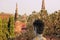 Buddha head and blooming cherries, Ayutthaya