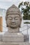 The buddha head at Hsi Lai Buddhist Temple, California.