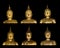 Buddha image on black background