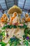 Buddha image with Thai literature goddesses