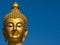 Buddha image used as amulets of Buddhism religion with blue sky