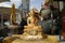 Buddha image in Wat Arun temple, Bangkok, Thailand