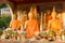 Buddha images at Wat That Luang in Vientiane
