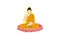 Buddha meditating, monk meditating, Monk chanting mantras