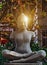 Buddha meditation statue Happy Bodhi day