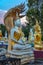 A Buddha with Naga statues at the Buddhist Cemetery.