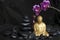 Buddha with Orchid