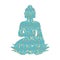 Buddha pattern silhouette traditional religion spirituality