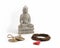 Buddha, Prayer Beads and Meditation Bells.
