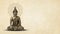 Buddha Purnima, Buddha statue meditation, floral background