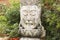 Buddha resting in garden, Sardinia