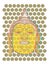 Buddha\'s head pop art dots