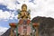 The buddha`s statue at the entrance of the Diskit monastery is worth visiting