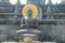 Buddha sculpture in budhist temple Brahma Vihara-Arama Banjar Bali, Indonesia, small version of Borobudur temple on Java