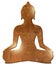 Buddha silhouette gold black buddhism meditate hinduism