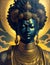 Buddha statue in Afro style. Illustration created using artificial intelligence. Illustrations and Clip Art AI generated