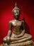 Buddha statue in calm rest pose. Shakyamuni Buddha is a spiritual teacher, one of the three world religions. Siddhartha