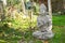 Buddha statue in calm rest posing sitting in meditation pose