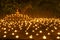 Buddha statue and candle in Chiangmai Thailand