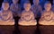 Buddha statue with candles for a moment of relaxation