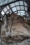 Buddha statue carved in a rock in Golgulsa temple in South Korea under a roof