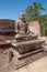 Buddha statue close up in Vatadage, Polonnaruwa Sri Lanka