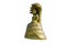 Buddha statue Golden color on white background