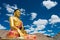 Buddha Statue at Hemis Shukpachan Village in Sham Valley, Ladakh, Jammu and Kashmir, India