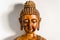 Buddha statue meditating with faith minimalist