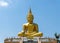 Buddha statue priest religion sky background