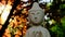 Buddha statue in the rays of the sun. Meditation and relaxation Zen. Buddhism religion background.Calm, balance and