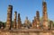 Buddha statue Sukhothai Historical Park in Thailand