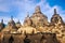 Buddha Statue at Sunset at Borobudur, Java, Indonesia