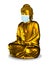 Buddha statue with surgerical mask