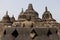 Buddha statue on top of Borobudur temple, Yogyakarta, Java, Indonesia