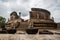 Buddha statue in Vatadage, ancient city of Polonnaruwa, Sri Lanka. Unesco World Heritage Site