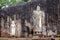 Buddha statues carved in rock at Buduruvagala temple