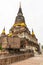 Buddha statues and stupa at Wat Yai Chai Mongkon, Ayutthaya, Thailand, Asia