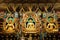 Buddha statues in a Tibetan monastery